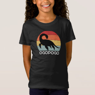 Retro sunset Ogopogo the Okanagan Lake Monster 70s T-Shirt