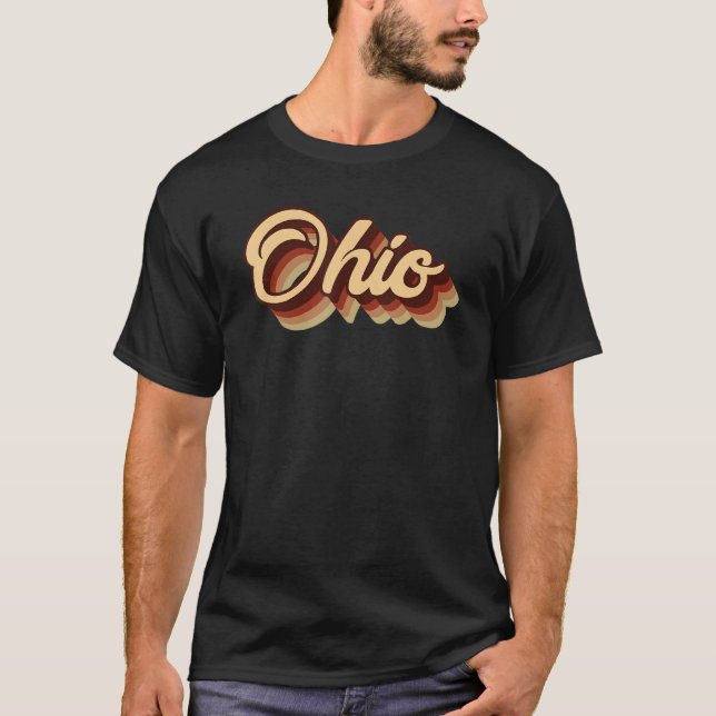 Retro Sunset Ohio State  For Mens Womens Kids T-Shirt (Front)