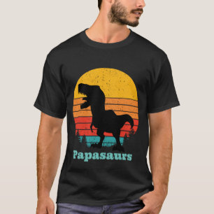 Retro Sunset Papasaurs T-Shirt