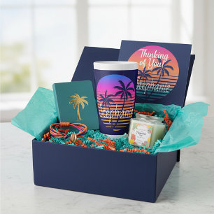 Retro sunset Personalised   Latte Mug