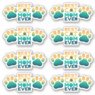 Retro Sunset Photo Mother's Day Best Cat Mum Ever