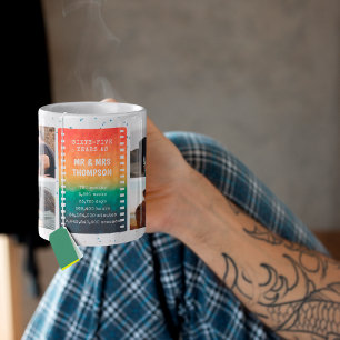 Retro Sunset Photo Mr and Mrs 65th Anniversary Coffee Mug