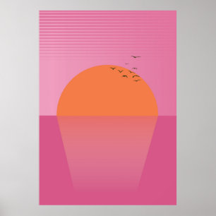 Retro Sunset Poster