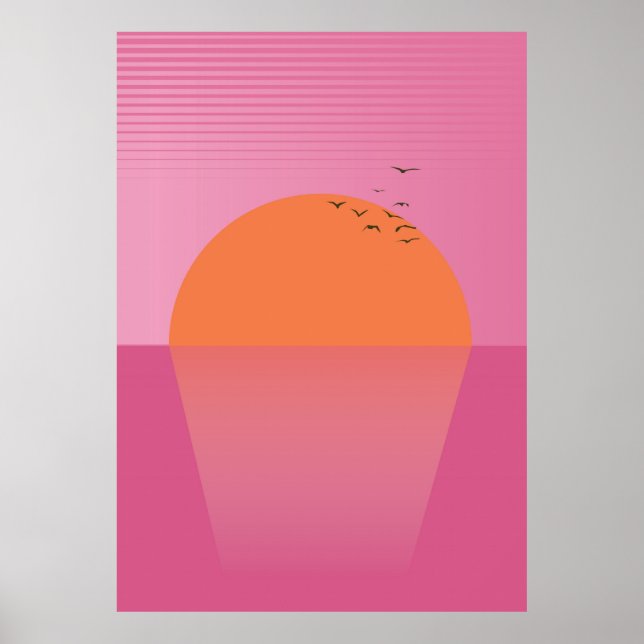 Retro Sunset Poster (Front)