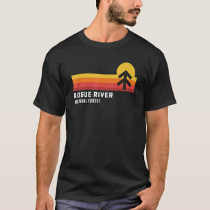 Retro Sunset Rogue River National Forest Medford O T-Shirt