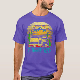Retro Sunset RV There Yet Vintage RV Camping T-Shirt