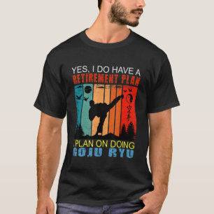 Retro Sunset Slogan Retirement I Plan On Doing Go T-Shirt
