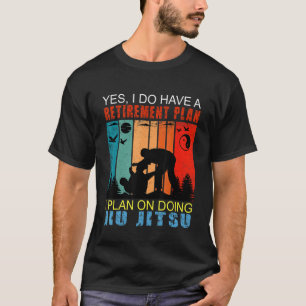Retro Sunset Slogan Retirement I Plan On Doing Ji T-Shirt