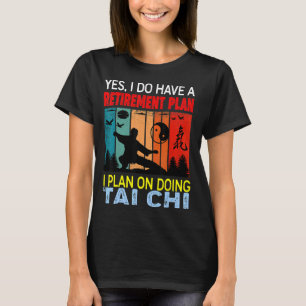 Retro Sunset Slogan Retirement Plan  I Plan On Doi T-Shirt