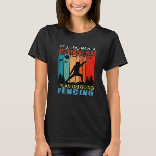 Retro Sunset Slogan Retirement Plan I Plan On Doin T-Shirt