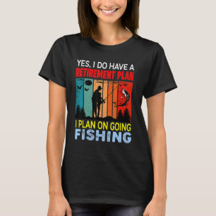 Retro Sunset Slogan Retirement Plan I Plan On Goi T-Shirt