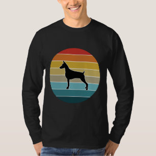 Retro Sunset Style Doberman Vintage Lover Doberman T-Shirt
