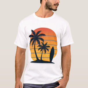 Retro Sunset Surf – Beach Vibes T-Shirt