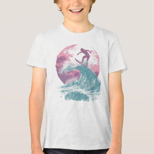 Retro Sunset Surfing T-Shirt – Wave Rider Tee