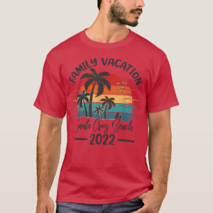 Retro Sunset Vintage Family Vacation 2022 Santa Cr T-Shirt