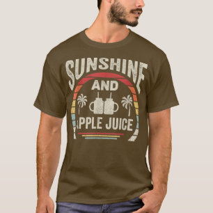 Retro Sunshine And Apple Juice Summer Men Women Ju T-Shirt