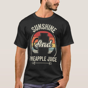 Retro Sunshine And Pineapple Summer Men Women Juic T-Shirt