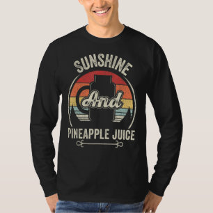Retro Sunshine And Pineapple Summer Men Women Juic T-Shirt