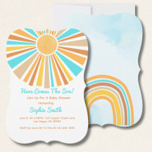 Retro Sunshine Boho Rainbow, Here Comes The Son