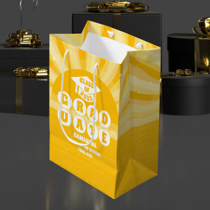 Retro Sunshine Graduation Medium Gift Bag