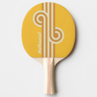 Retro Sunshine Mustard Loop with Name