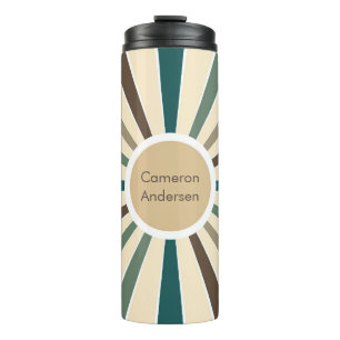 Retro Sunshine Personalised Party Favour Custom Thermal Tumbler