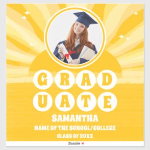 Retro Sunshine Photo Graduation