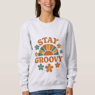 Retro Sunshine Stay Groovy Graphic Sweatshirt