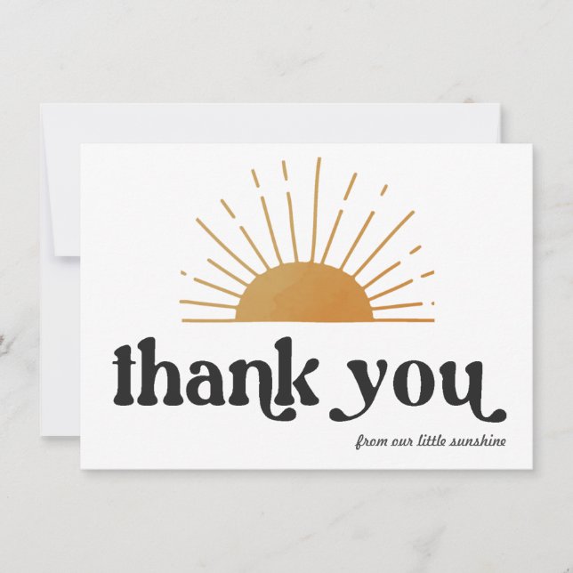 Retro Sunshine Thank You (Front)
