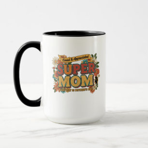 Retro Super Mum Floral Aesthetic - Every Day  Mug
