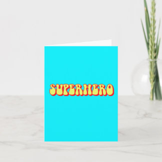 Retro Superhero Holiday Card