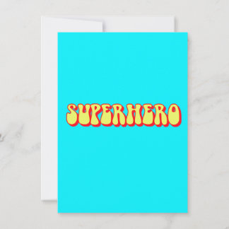 Retro Superhero Invitation