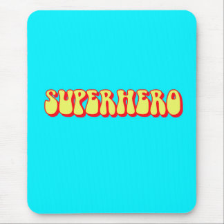 Retro Superhero Mouse Mat