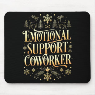 Retro Suprt Coworker Ugly Christmas Saying Quote  Mouse Mat