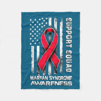 Retro Suprt Squad Marfan Syndrome Awareness Fleece Blanket