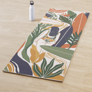 Retro Surf Club Yoga Mat