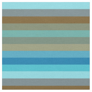 Retro Surf Stripe 1970s Beach Rainbow Fabric