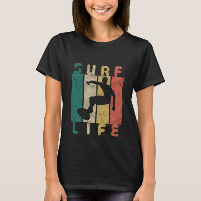 retro surf surfer gift T-Shirt (Front)