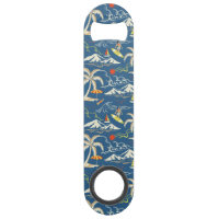 Retro Surf Tropical Pattern