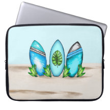 Retro Surfboards in the Sand