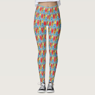 Retro Surfboards Leggings