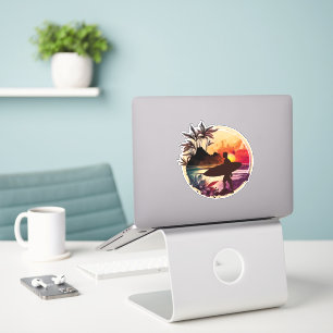 Retro Surfer  1 Sunset Beach 