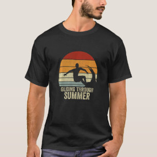 Retro Surfer Gliding through Summer Vintage Surfin T-Shirt
