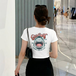 Retro Surfing Club Vintage Graphic Tee T-shirt