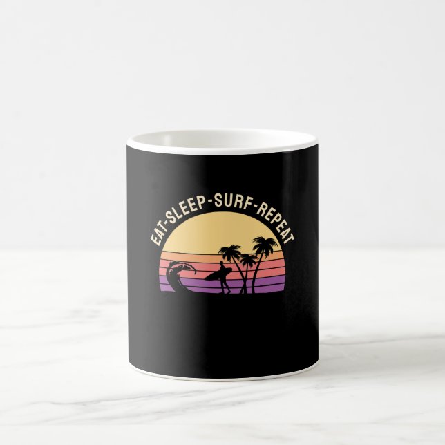 Retro Surfing Coffee Mug (Center)
