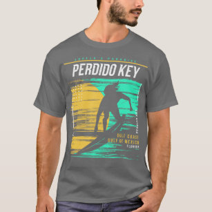 Retro Surfing Perdido Key Florida Vintage Surfer B T-Shirt