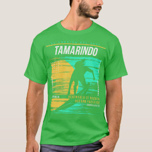 Retro Surfing Tamarindo Costa Rica Vintage Surfer T-Shirt