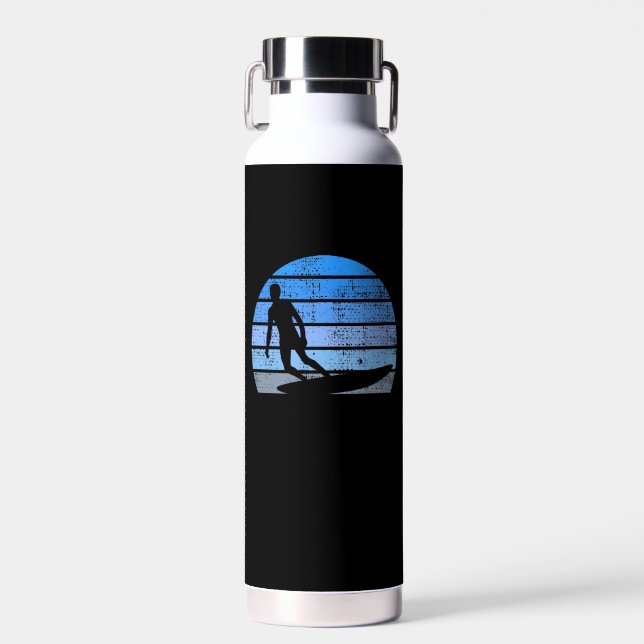 Retro Surfing Water Bottle (Front)