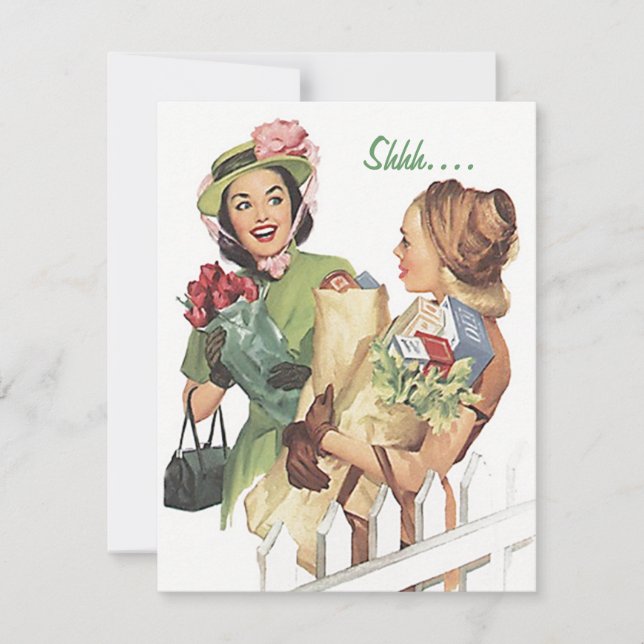 Retro Surprise Party For Any Occasion Invitations (Front)