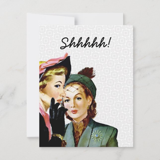 Retro Surprise Party Invitation (Front)